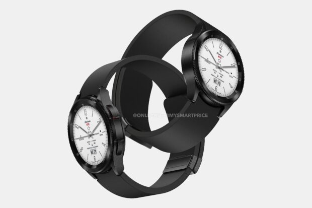 Samsung watch with online rotating bezel