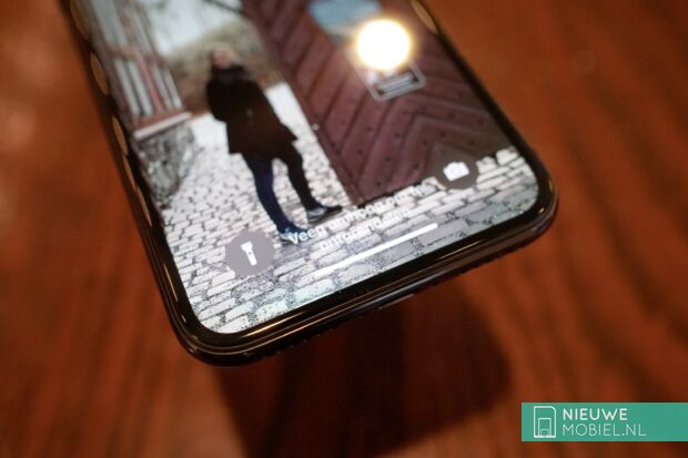 Photo of the Apple iPhone X with rounded glass