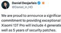 ts Tweet Daniel In Hd Update Policy Xiaomi 13T