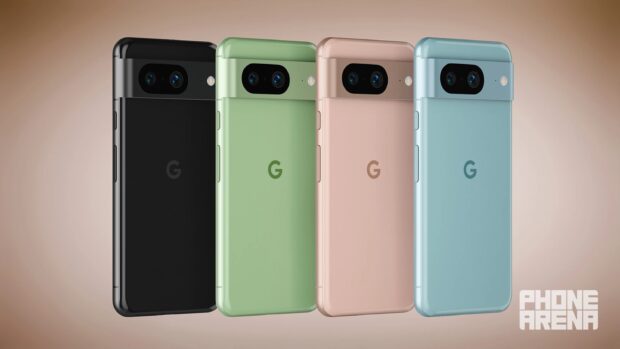 Expected Google Pixel 8 colors; Licorice, Haze, Peony, and Jade 