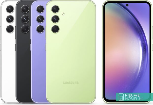 Samsung Galaxy A54 5G showing off its new colors