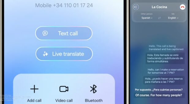 Galaxy AI - Live Translate demonstration