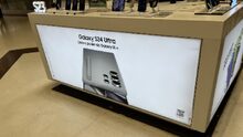 Plusieurs magasins présentent le matériel de presse Samsung Galaxy S24 trop tôt