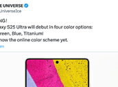 Universeice Tweet About Samsung S25 Ultra Colors