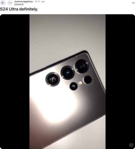 Samsung Galaxy S25 Ultra Video in Reddit Post