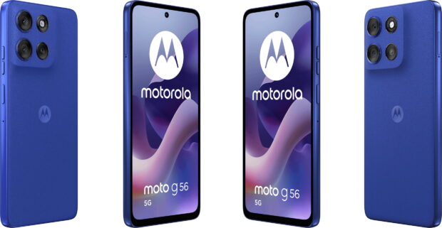 Motorola Moto G56 5G in Pantone Dazzling Blue