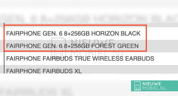 Fairphone 6 reference found online