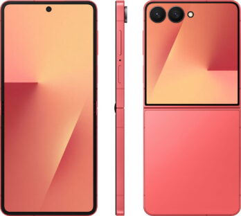 Samsung Galaxy Z Flip 7 in Coralred via Evleaks
