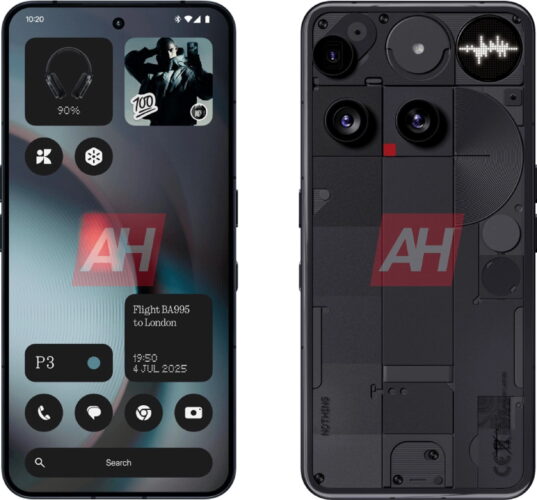 Nothing Phone 3 in All Black via AndroidHeadlines