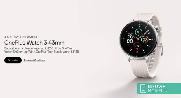 OnePlus Watch 3 43mm is coming