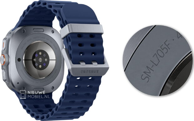 Blue Samsung Galaxy Watch Ultra with type number SM-L705F