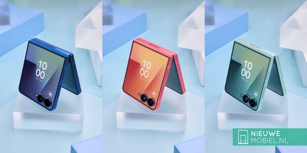 Samsung Galaxy Z Flip 7 three different colors on display