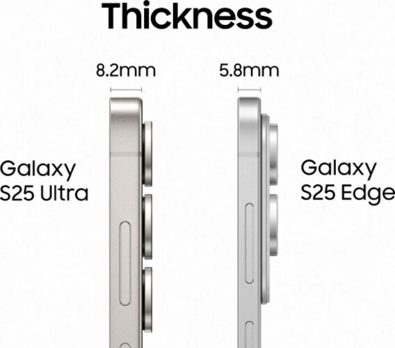 Samsung Galaxy S25 Edge thinness