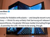 Evleaks Mentions Samsung Galaxy Trifold Release