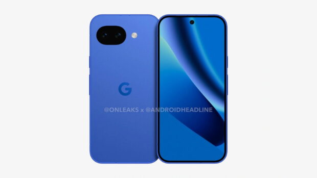 Google Pixel 10a CAD render showing Front and Back by AndroidHeadlines