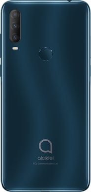 Alcatel 1s 2020 blauw achterkant