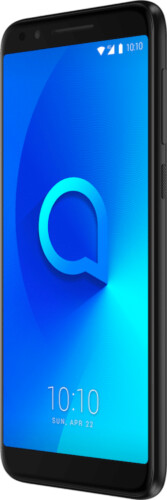Alcatel 3L negro tapa delantera lado derecho Alcatel 3L negro tapa delantera lado derecho