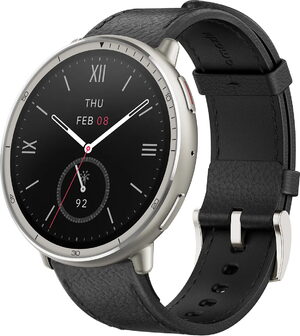 Amazfit active 2 round zwart leather