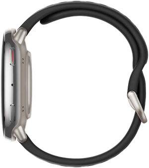 Amazfit active 2 round zwart silicone rechterzijkant