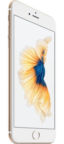 Apple iPhone 6s Plus goud linkerzijkant schuin