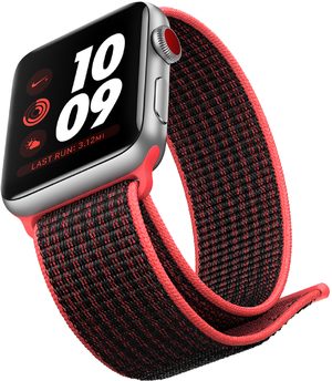 Apple watch series 3 pink front right side bottom