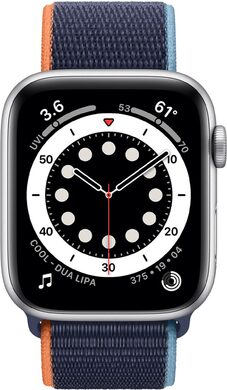 Apple Watch Series 6 44mm front aluminium silver