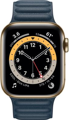 Apple Watch Series 6 4G 40mm front guld stainless steel
