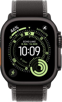 Apple Watch Ultra 3 zwart trail band zwart