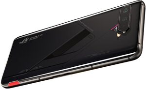 Asus ROG Phone 5s Pro black back flipped tilted ed