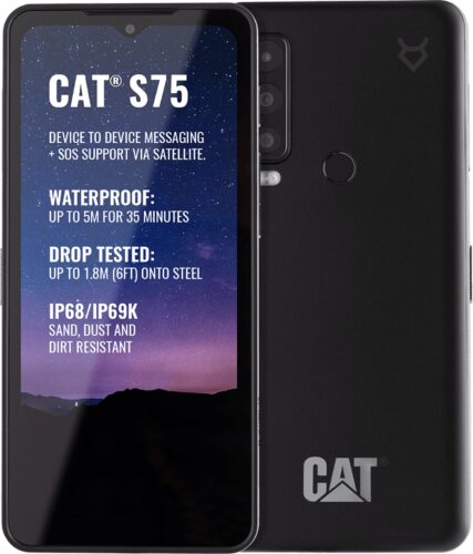 Cat S75 black overview