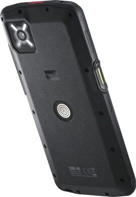 Crosscall Core M6 zwart achterkant linkerzijkant schuin