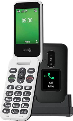 Doro Leva E30 sort hvid oversigt