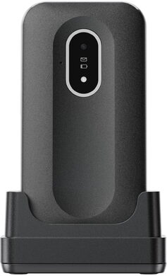 Doro Leva L20 zwart wit voorkant dock