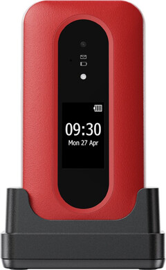 Doro Leva L30 rood voorkant gesloten dock