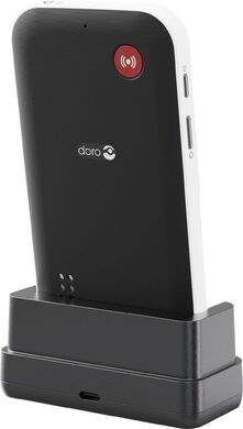 Doro Leva X10 black white back left side dock