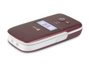 Doro PhoneEasy 622 burgundy white on back right side