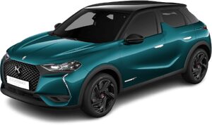 DS 3 crossback e tense blue front right side