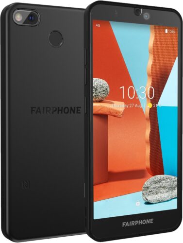 Fairphone 3 plus black overview