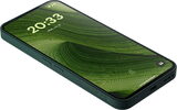 Fairphone 6 green front left side bottom tilted ed