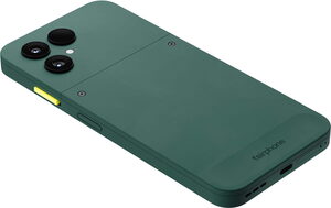 Fairphone 6 green back right side bottom tilted ed 2