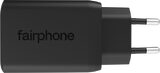 Fairphone 65w triple port fast charger zwart zijkant