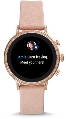 Fossil Q Venture HR blush leather