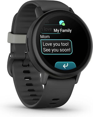 Garmin Bounce 2 grijs voorkant linkerzijkant