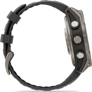 Garmin fenix 8 Pro 47mm titanium grijs linkerzijkant