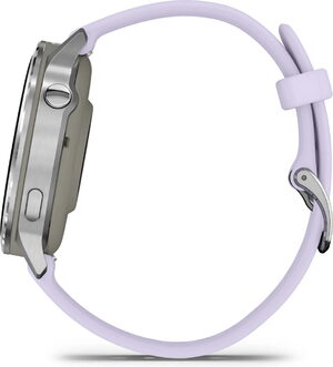Garmin Venu 4 41mm zilver paars rechterzijkant