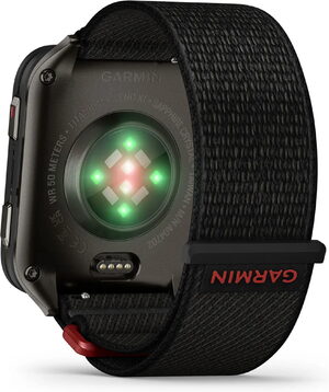 Garmin Venu X1 zwart achterkant rechterzijkant