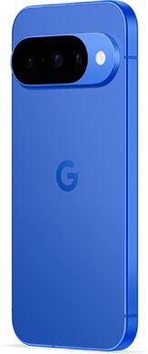 Google Pixel 10 indigo blauw achterkant linkerzijkant
