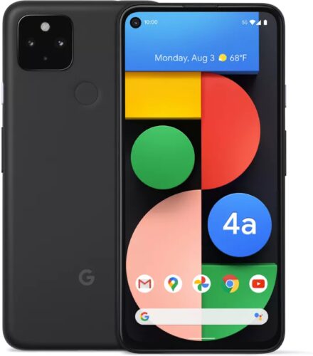 Google Pixel 4a 5g zwart overzicht