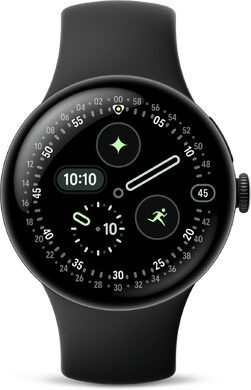 Google Pixel Watch 4 41mm zwart zwart band
