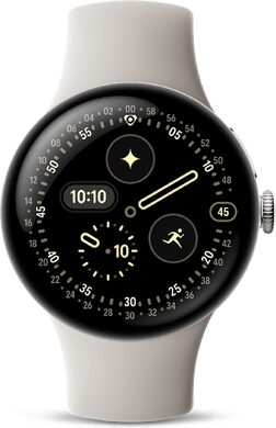 Google Pixel Watch 4 41mm zilver wit band